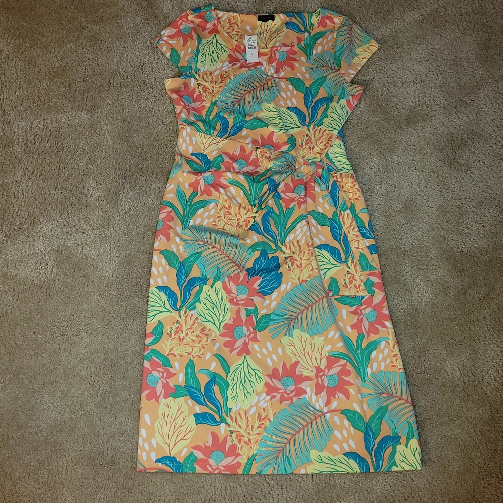 Talbots Floral Tropical Dress